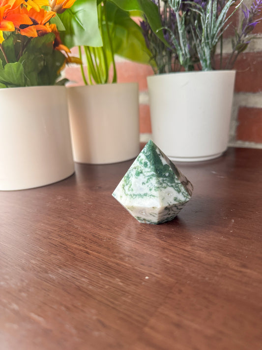 Medium Moss Agate Diamond