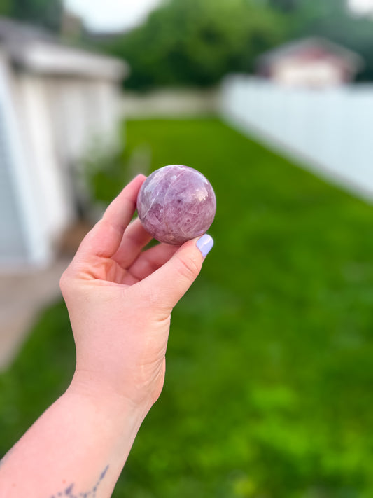 Purple Rose Quartz Sphere