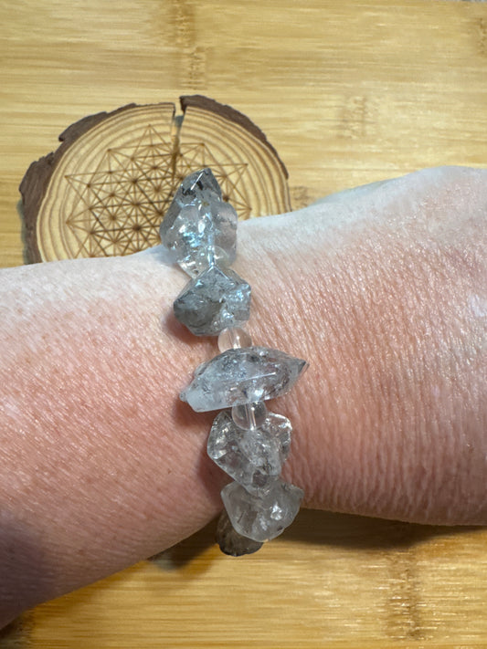 Natural Untreated Herkimer Diamond Bracelet