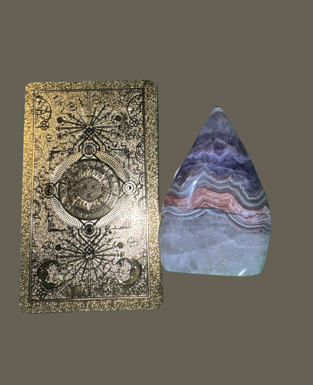Amethyst Agate Small Tear Drop Tower
