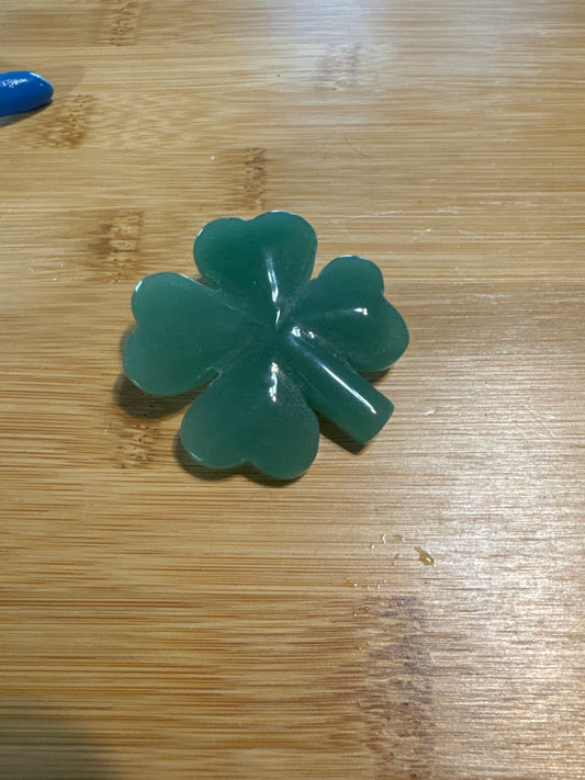 Green Aventurine Lucky Four Leaf Clover