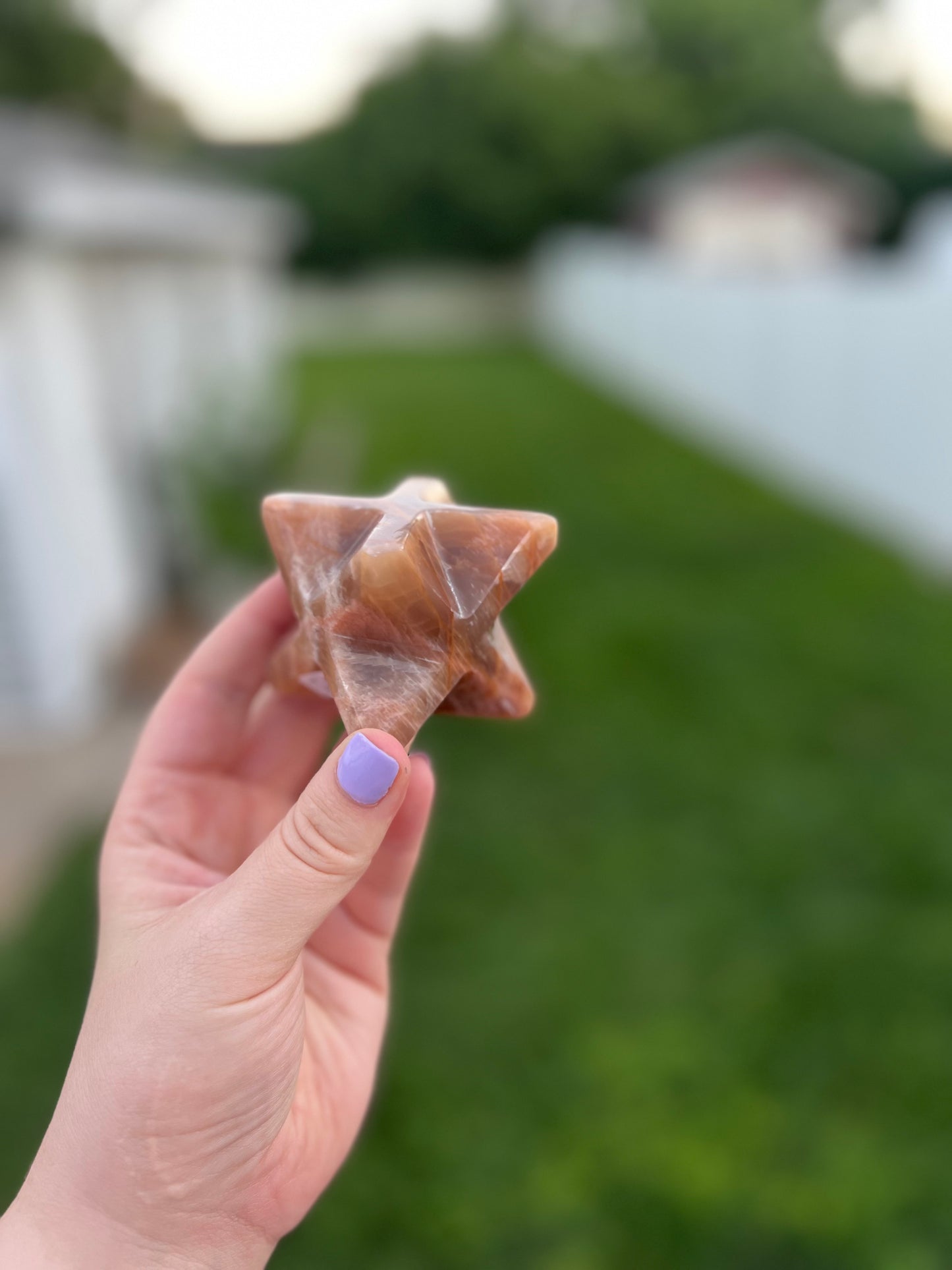 Chocolate Calcite Merkaba Star