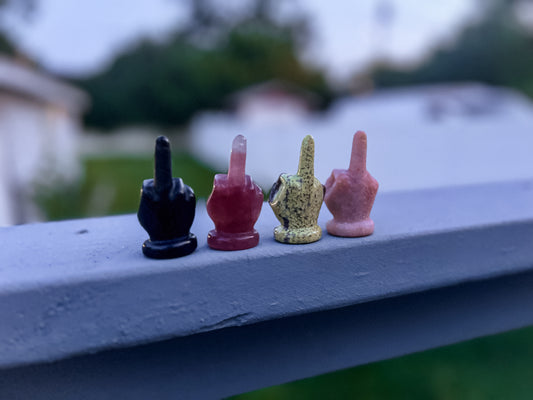 Middle Finger Crystal