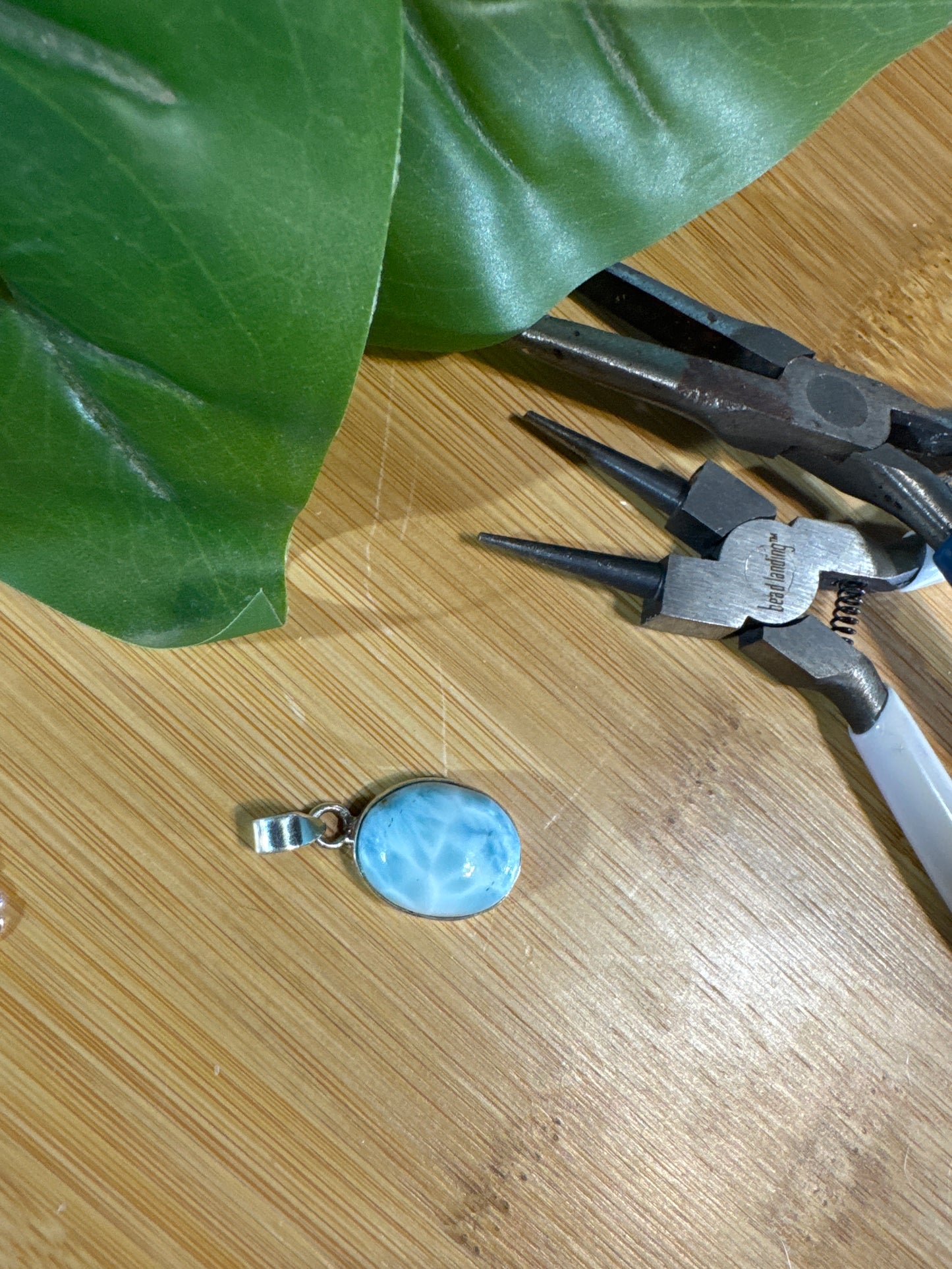 Natural Larimar Pendant