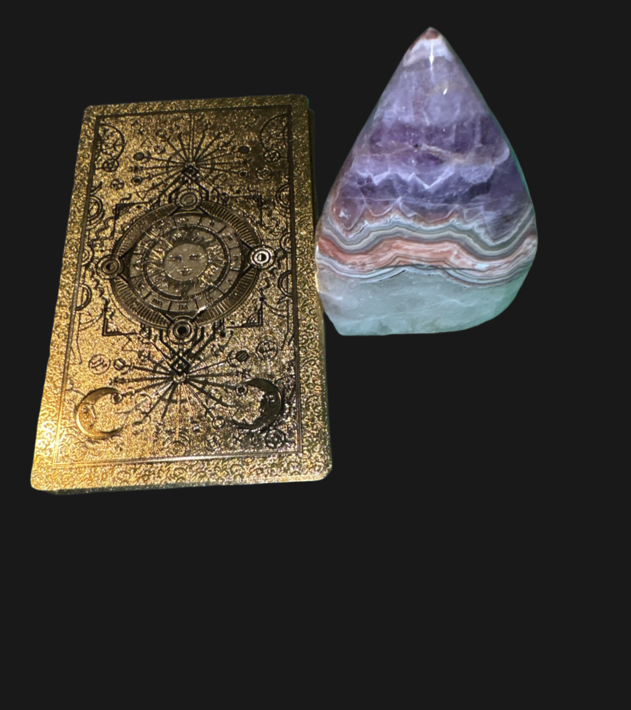 Amethyst Agate Small Tear Drop Tower