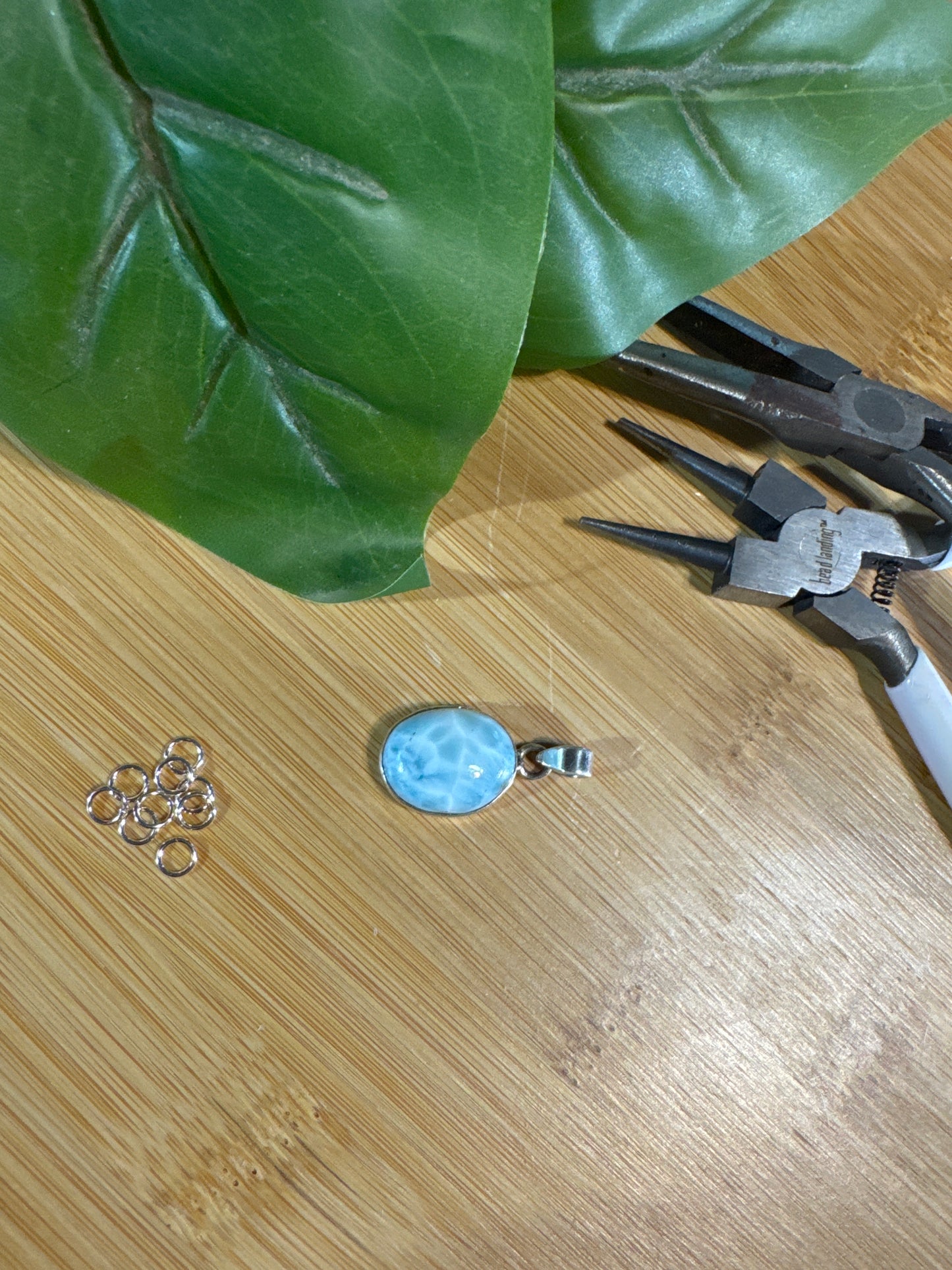 Natural Larimar Pendant