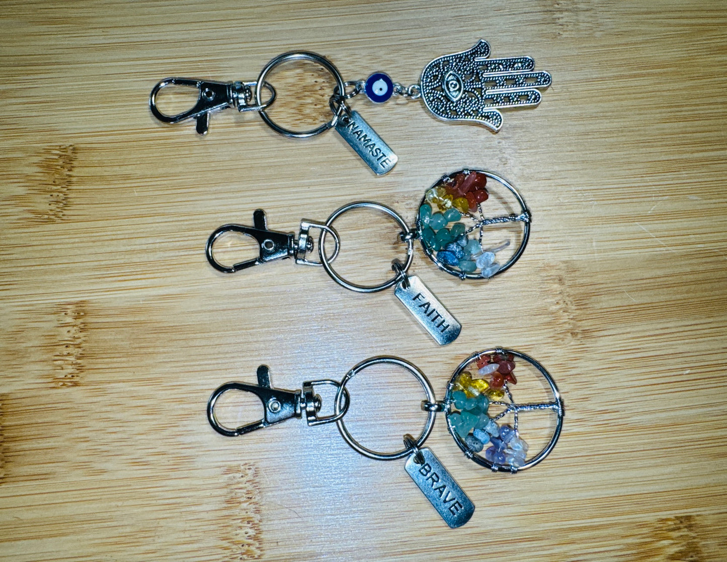 Tree of Life Good Luck Key Chain Purse Charm