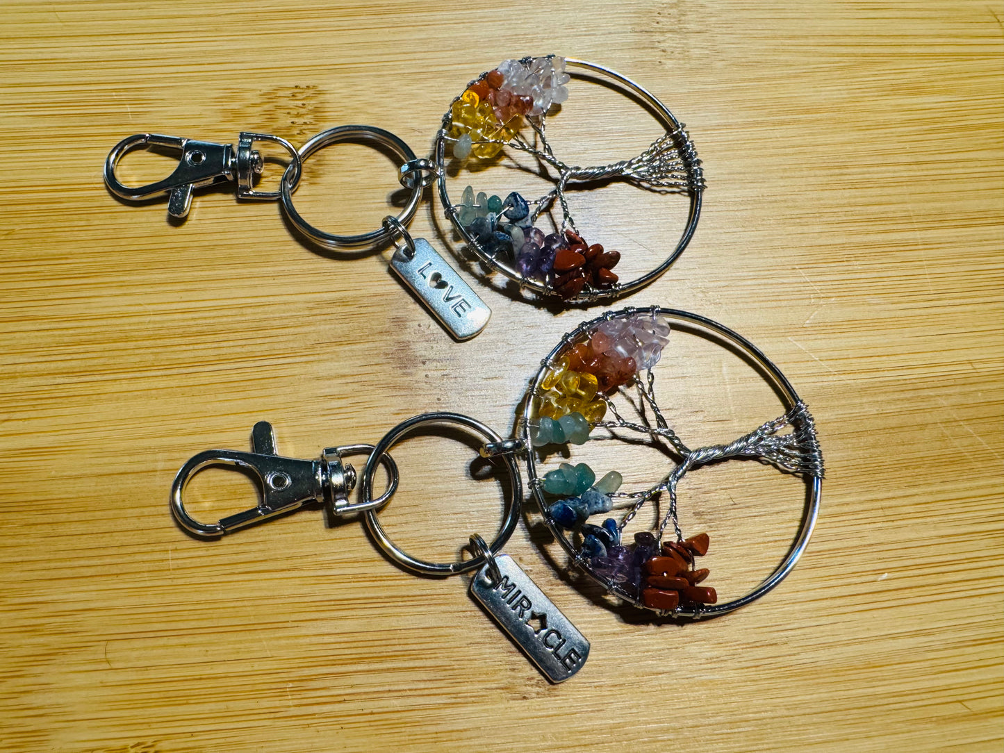 Tree of Life Good Luck Key Chain Purse Charm