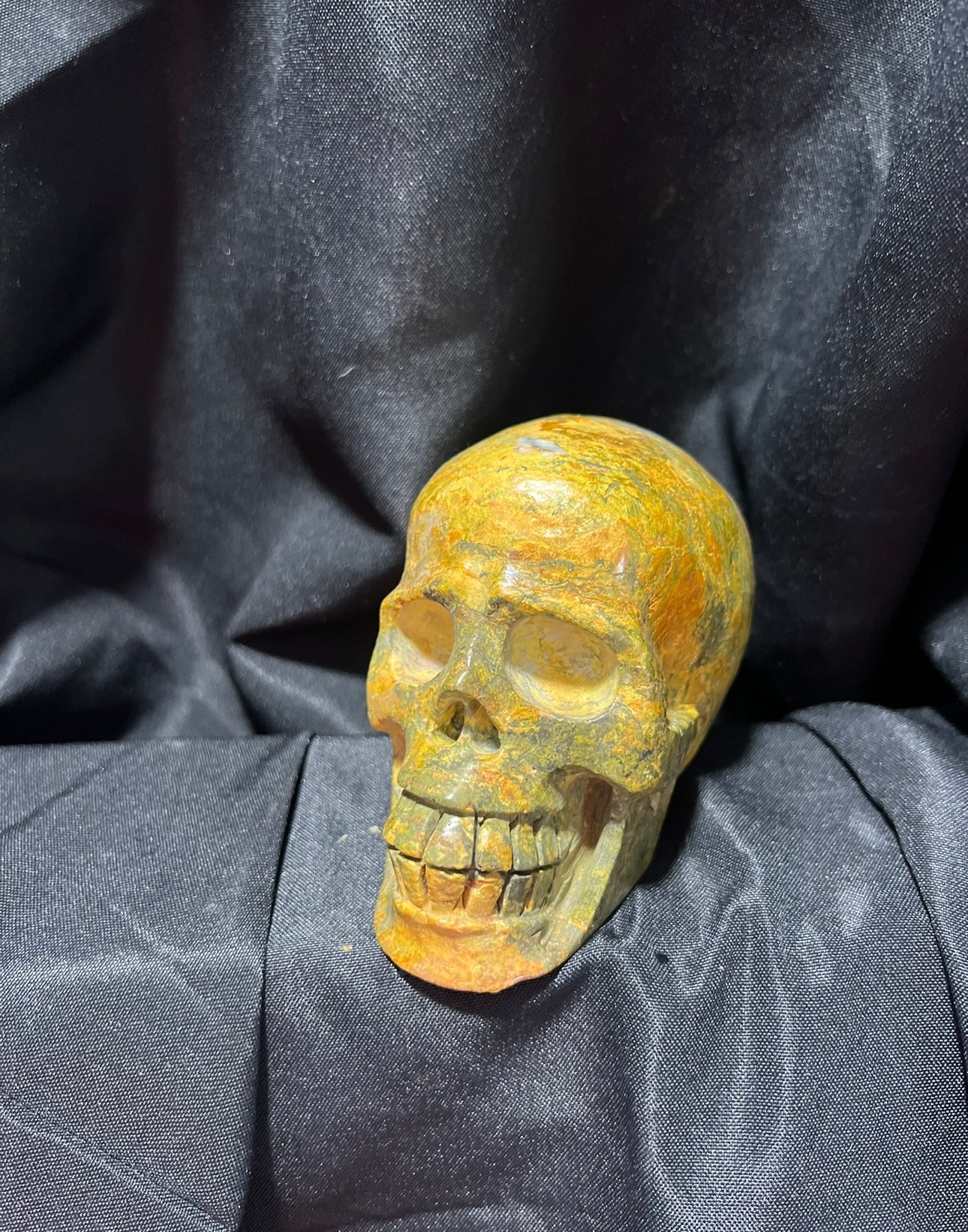 Rainforest Jasper Skull