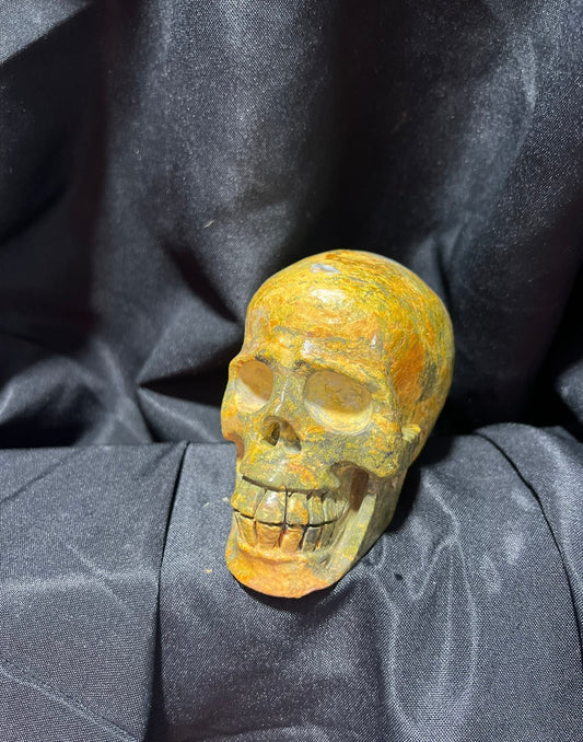 Rainforest Jasper Skull