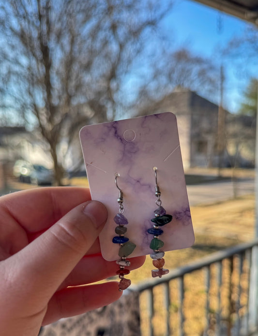 Chakra Energy Earrings 925 Sterling