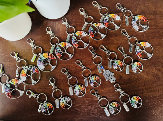 Tree of Life Good Luck Key Chain Purse Charm