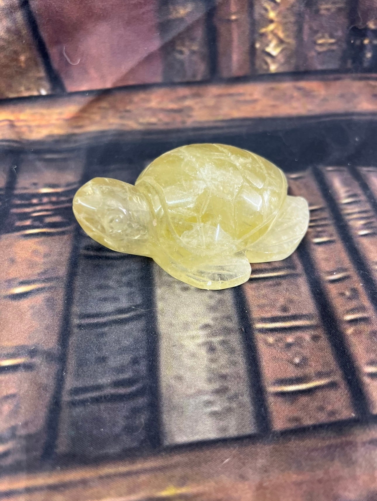Natural Citrine Carved Turtle