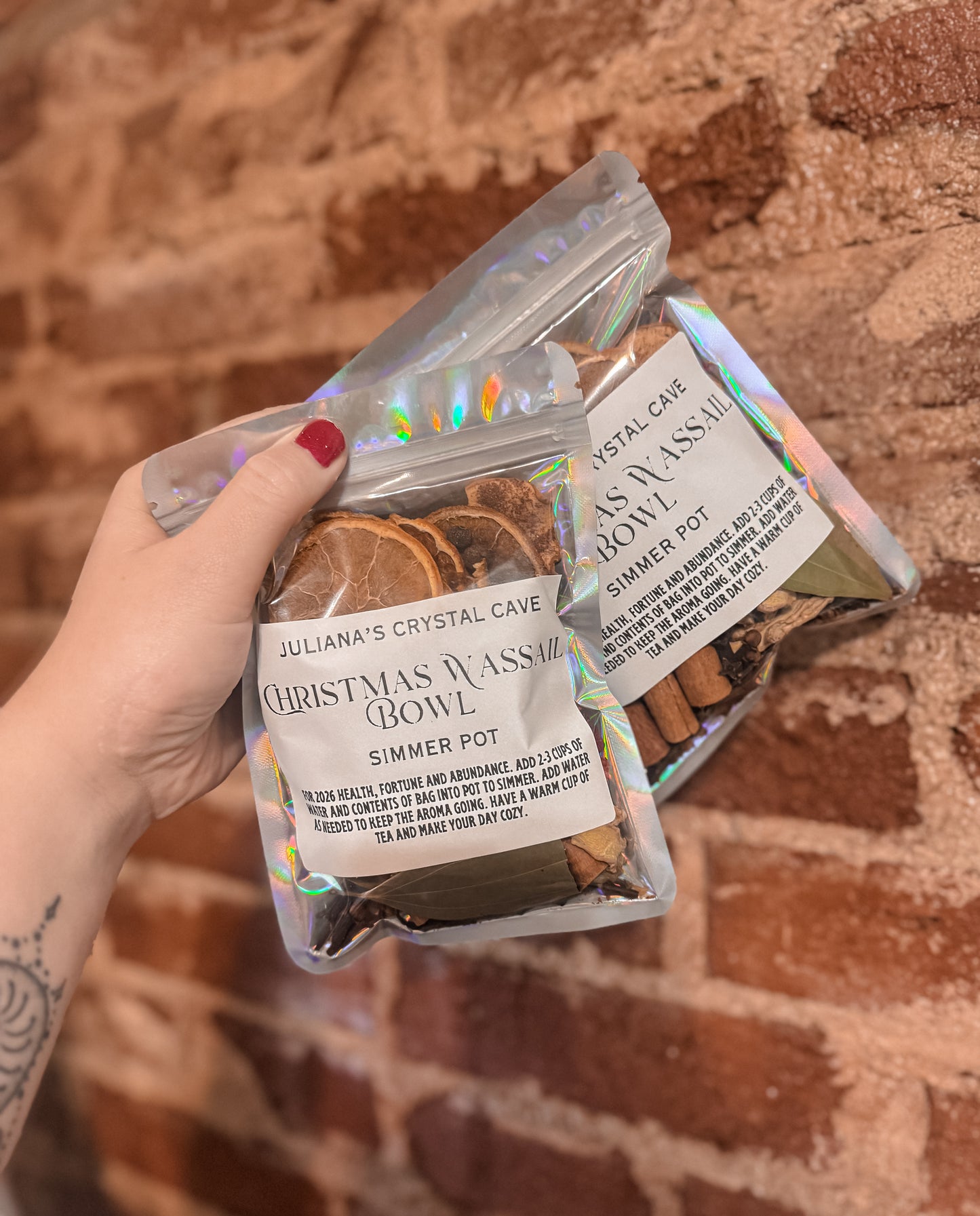 2026 Wassail Bowl Simmer Pot (Optional Set with Crystals)