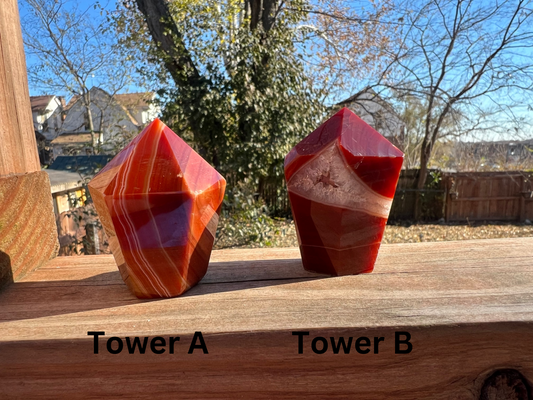 Carnelian Healing Cupcake Towers