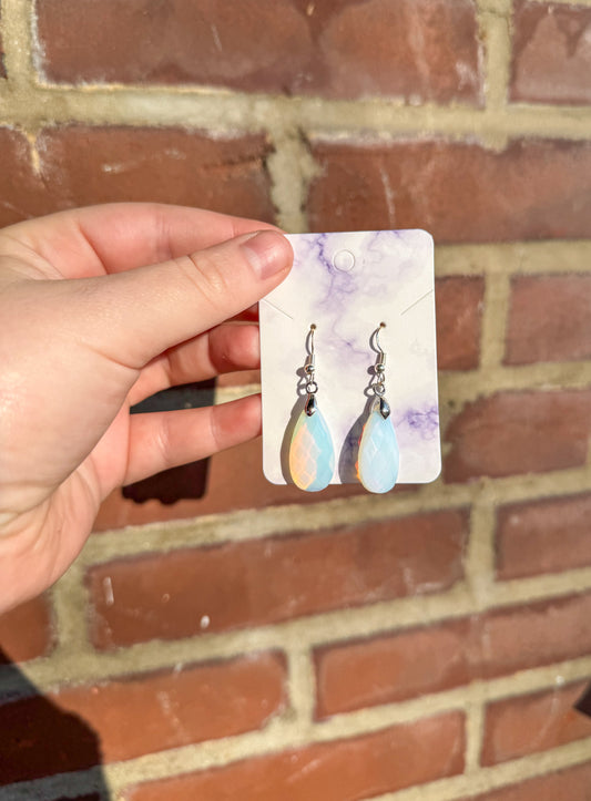 Opalite Crystal drop earrings