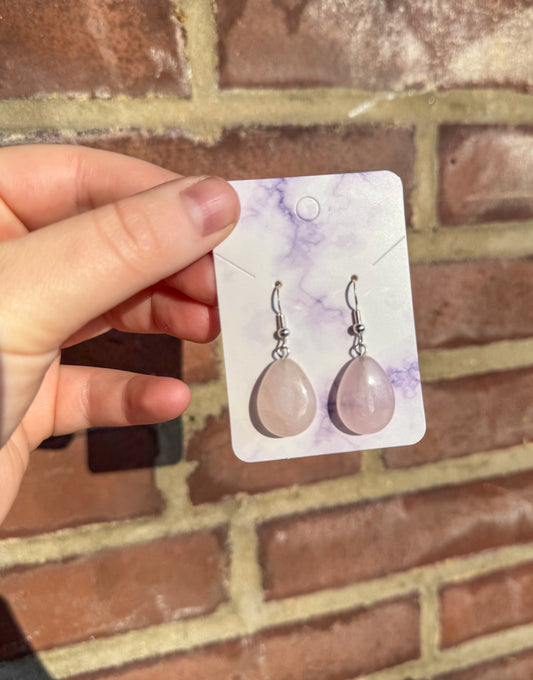 Rose Quartz Earrings