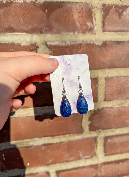 Lapis Lazuli Crystal earrings