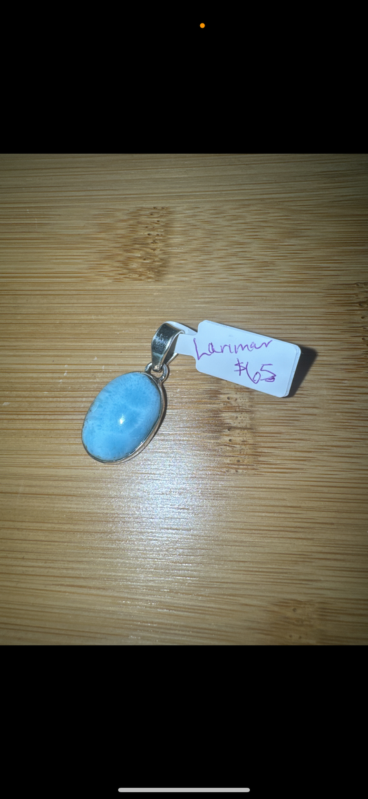 Larimar 925 Sterling Silver