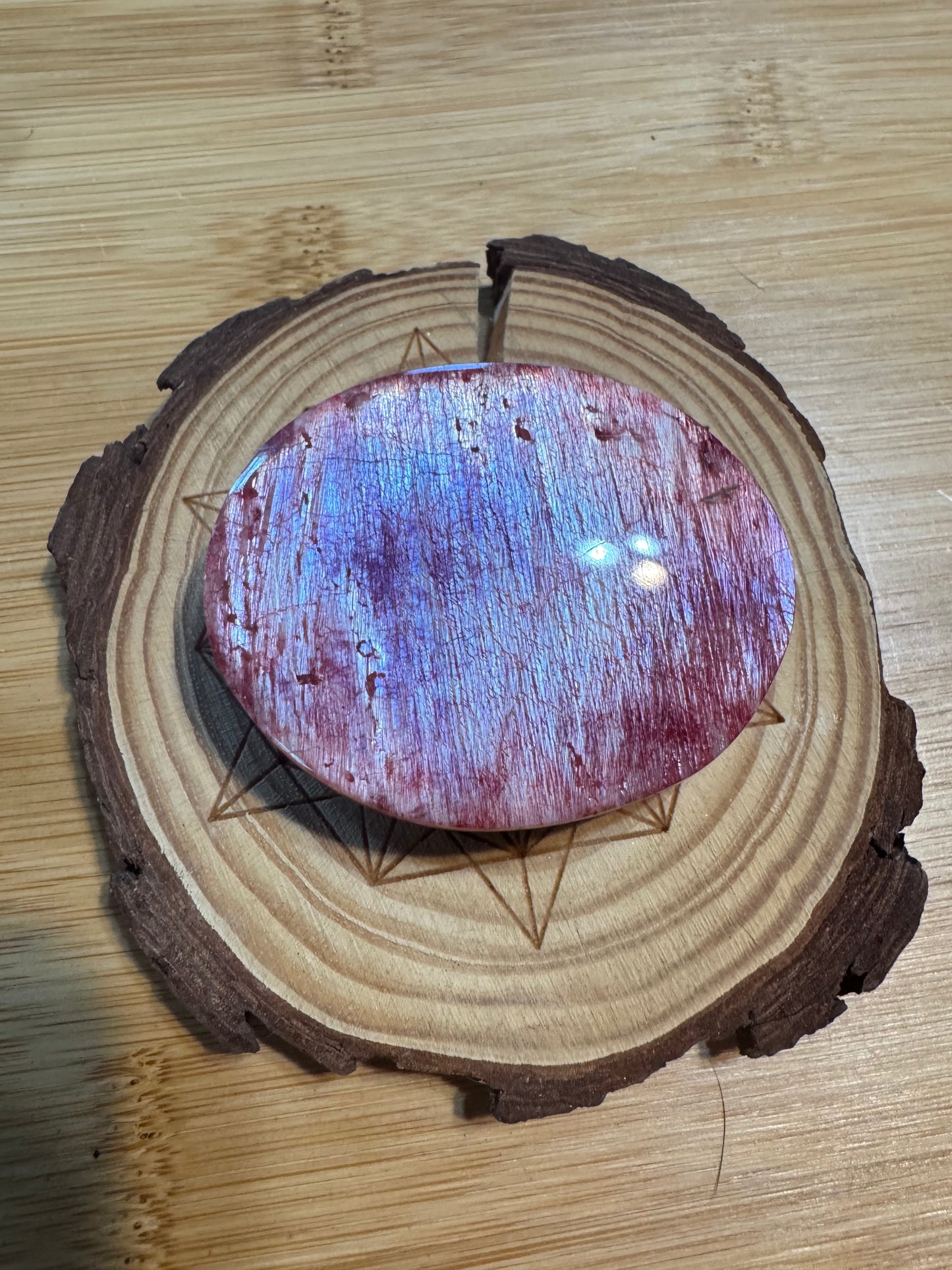 Stunning Red Moonstone High Flash
