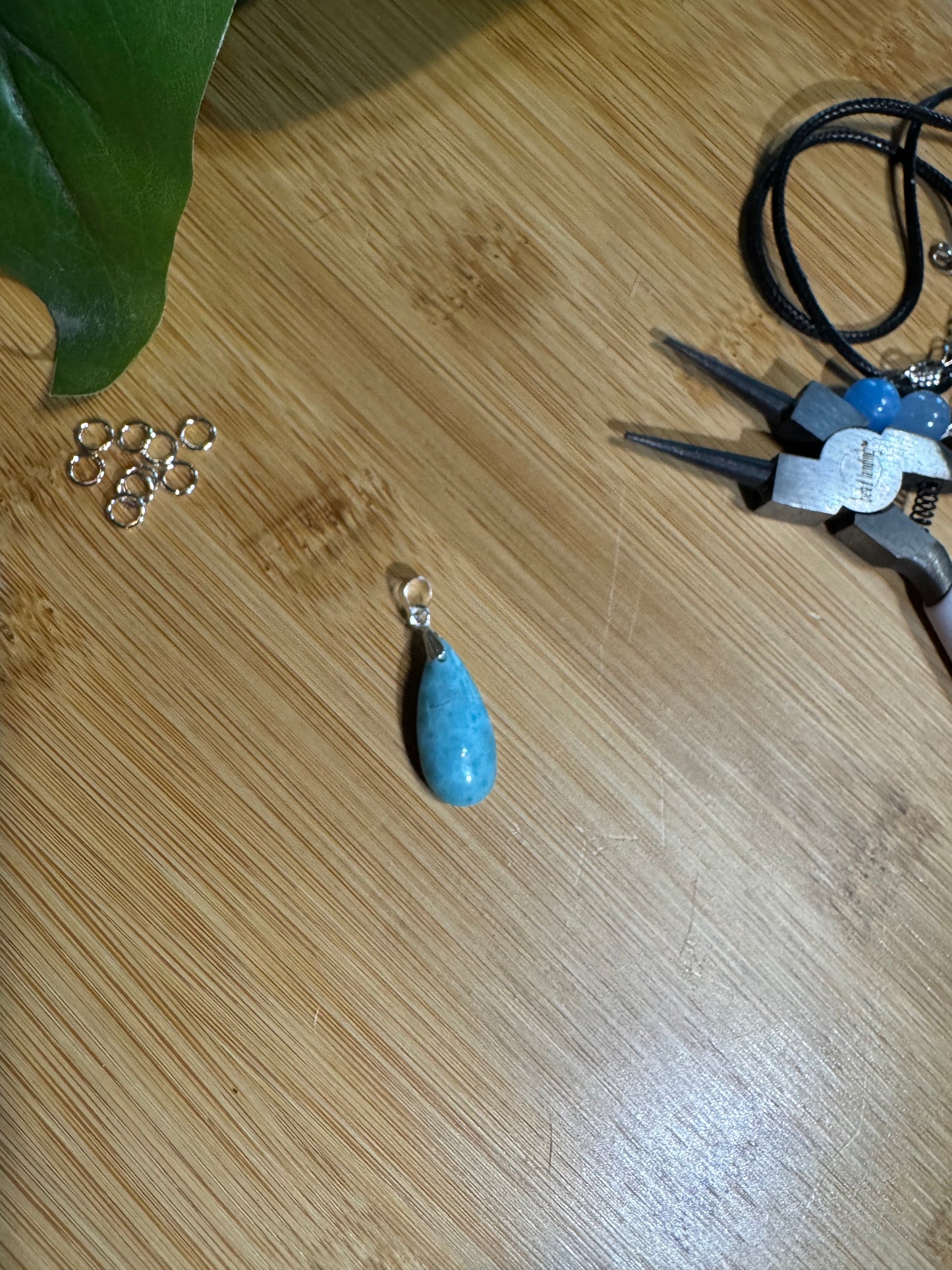 Natural Larimar Pendant