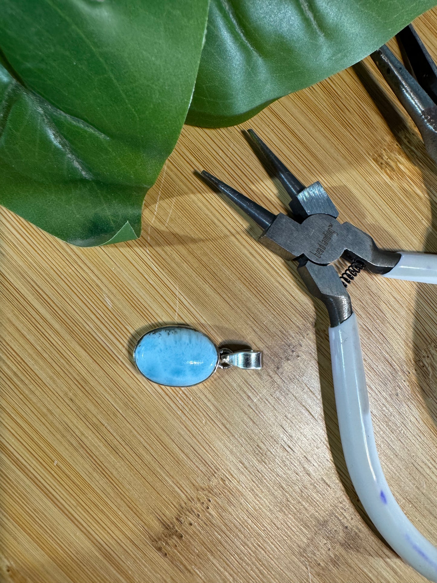 Natural Larimar Pendant