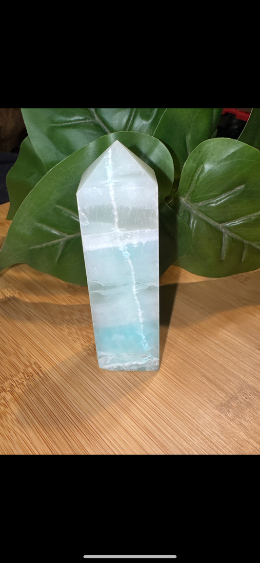 Natural Aquamarine Natural Banding and Veining