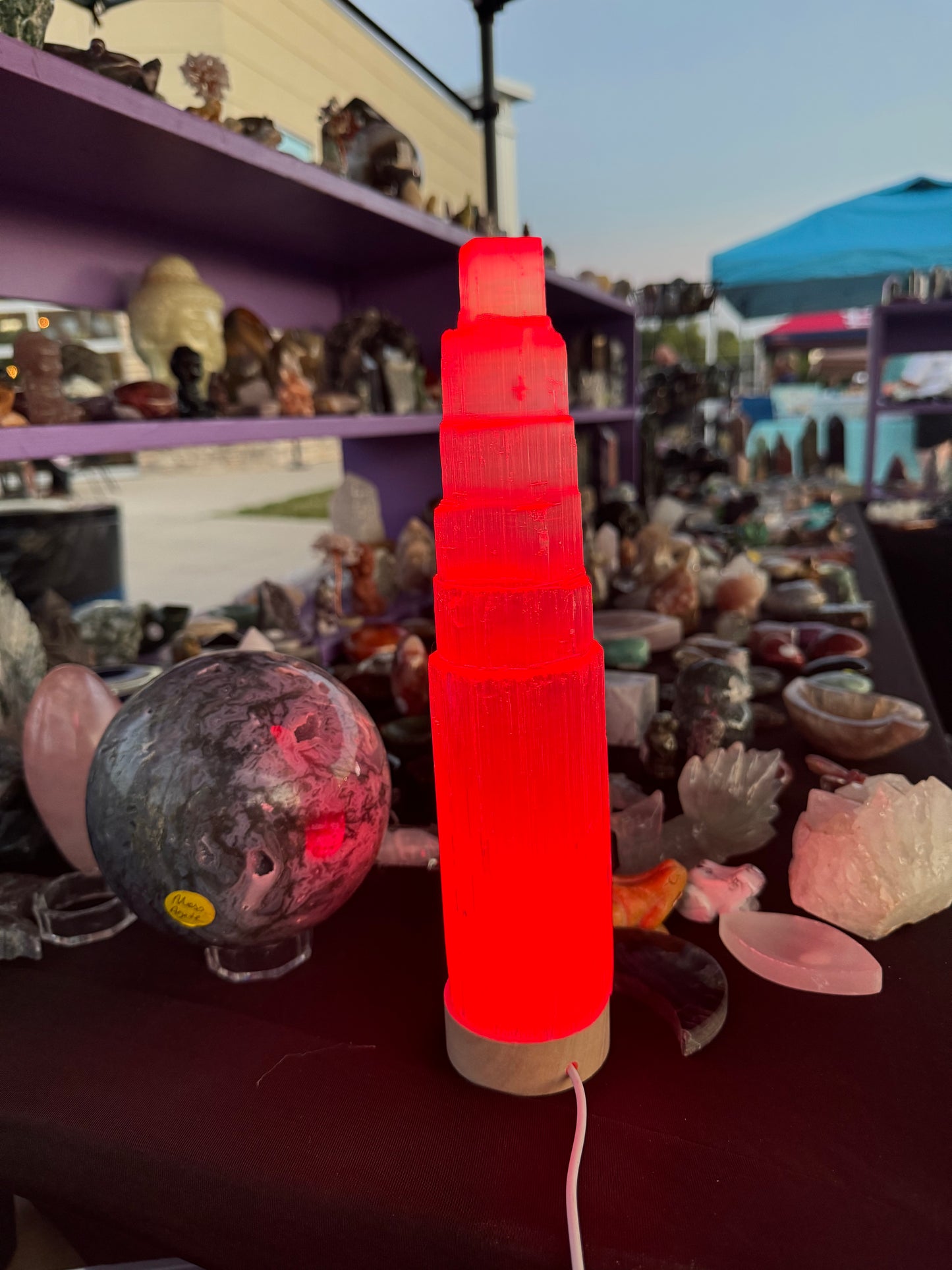 Large Selenite Tower