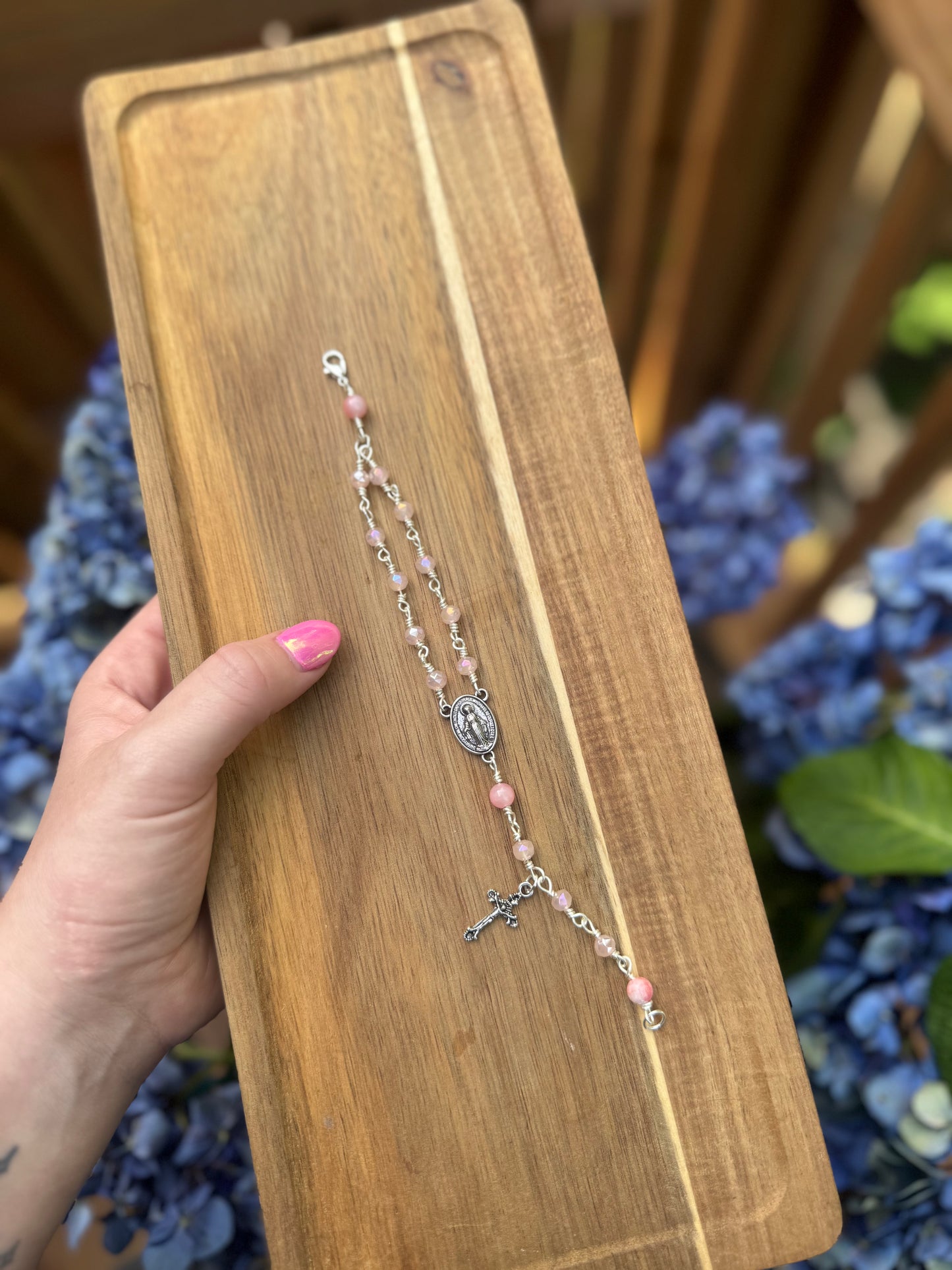 Crystal Rosary Bracelet