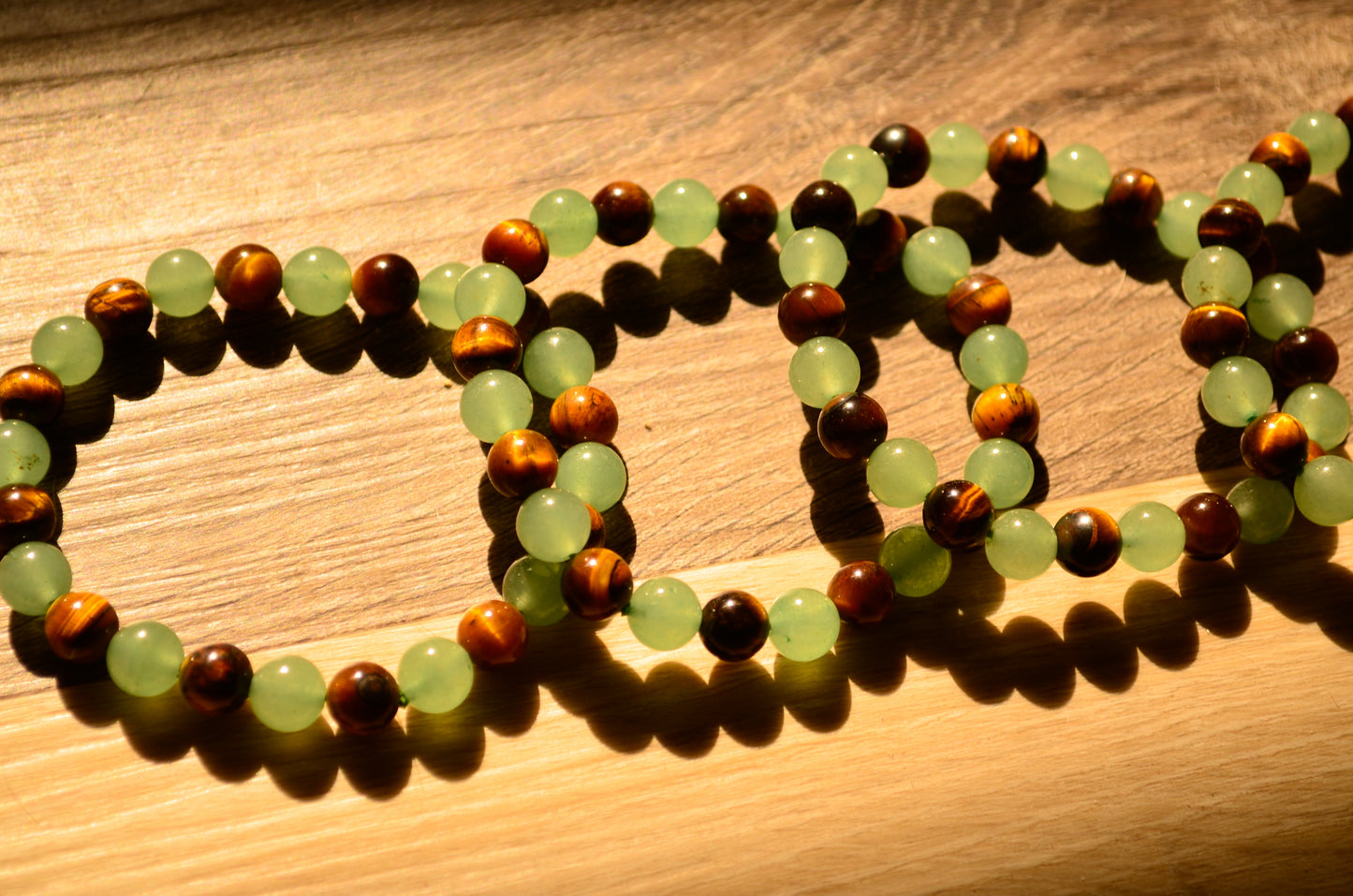 Success Bracelet- Adventurine and Tigers Eye