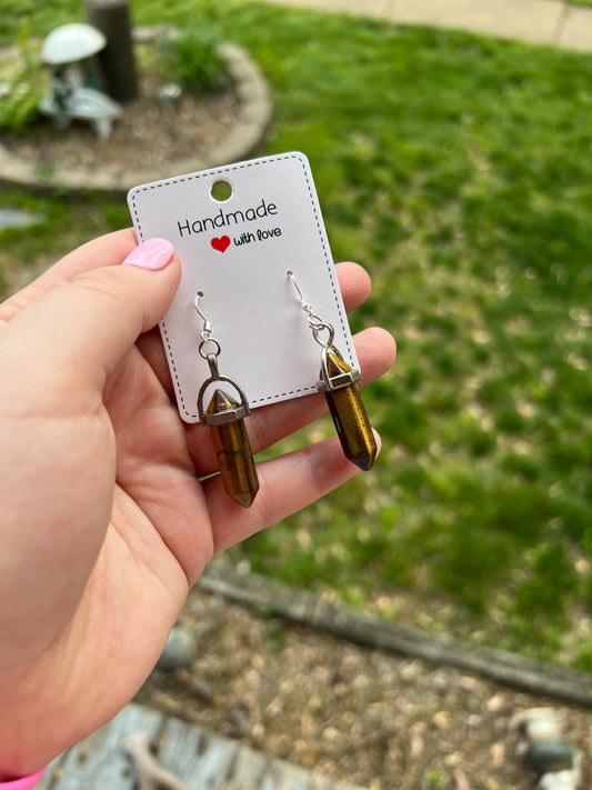 Tigers Eye Earrings
