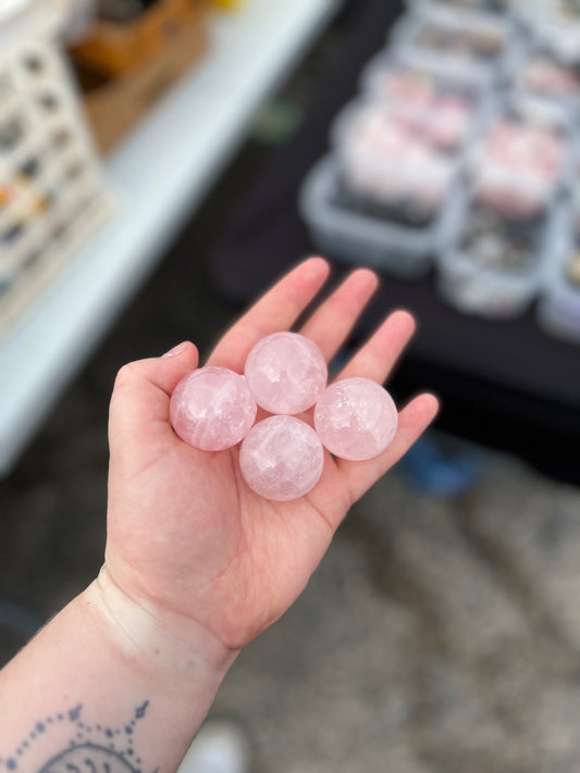 Small Rose Quartz Sphere
