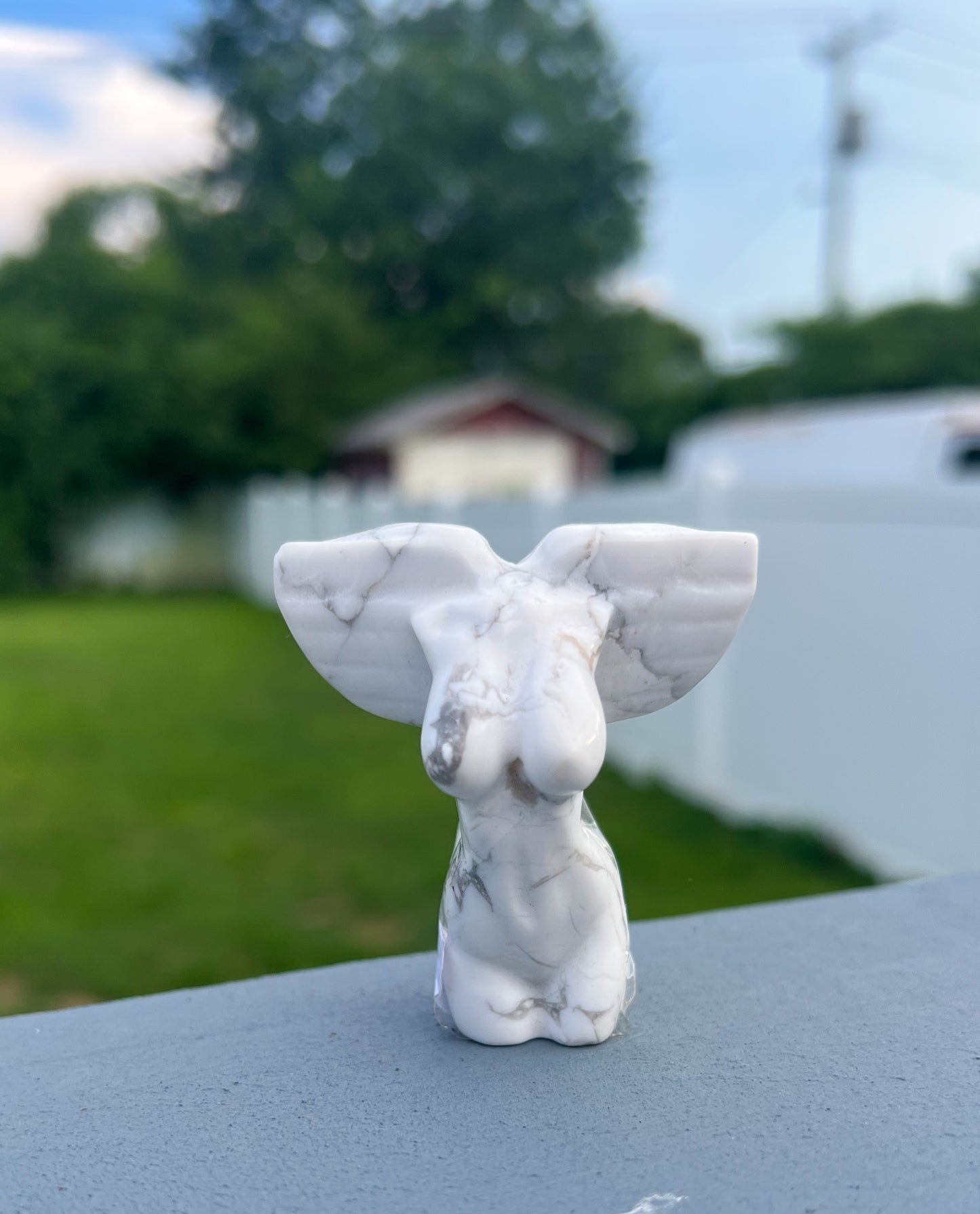 Howlite Angel