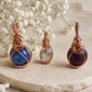 Wire Wrapped Crystal Ball Pendants