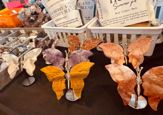 Crystal Butterflies & Hearts-Set of 2