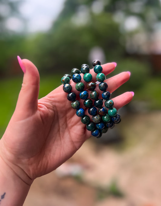 Azurite Chrysocolla Bracelet