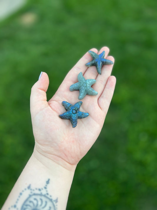 Labadorite Starfish Carving