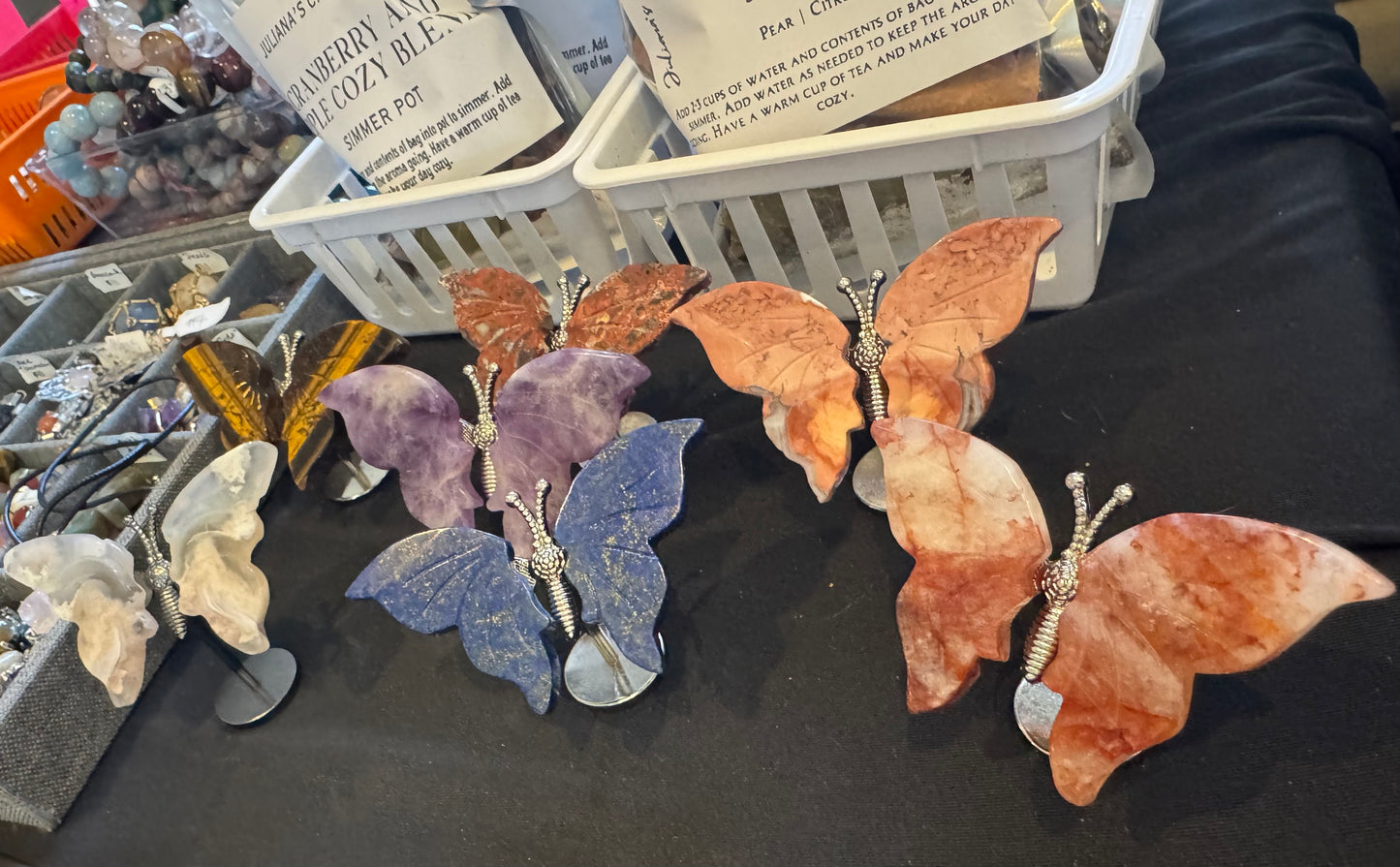 Crystal Butterflies & Hearts-Set of 2