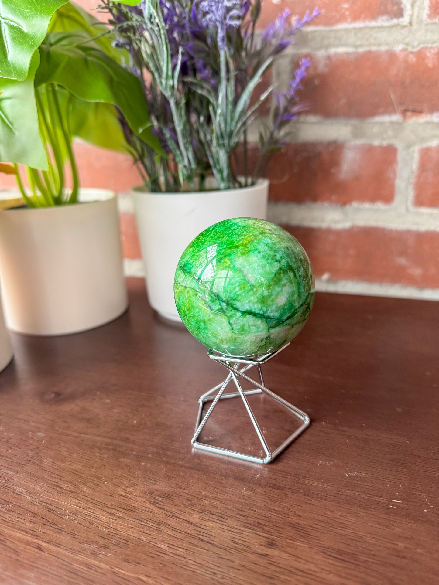 Green Moonstone Sphere