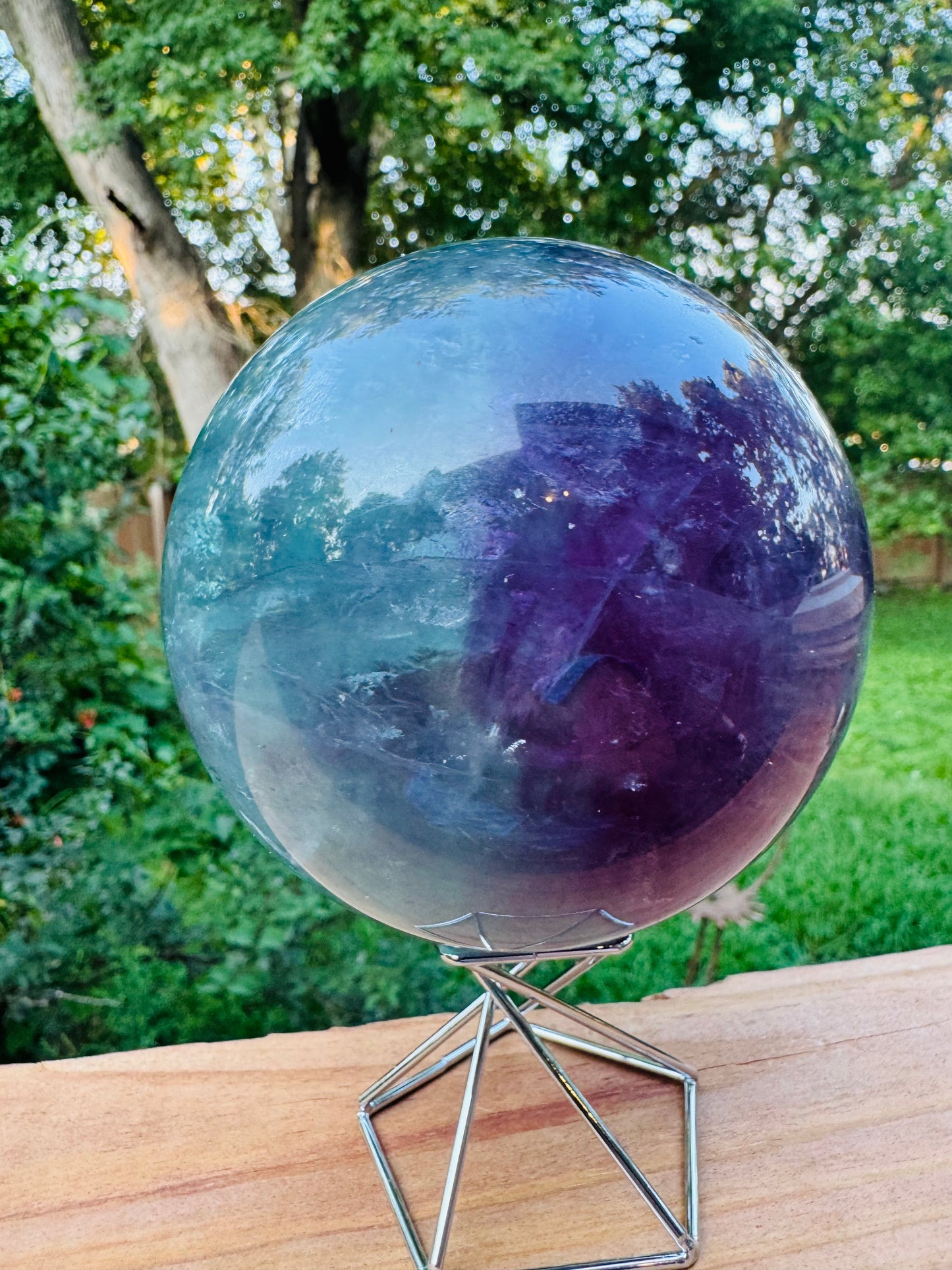 Natural Fluorite Sphere