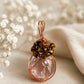 Wire Wrapped Crystal Ball Pendants