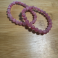 Handmade High Quality Iced Rhodanite Crystal Bracelet