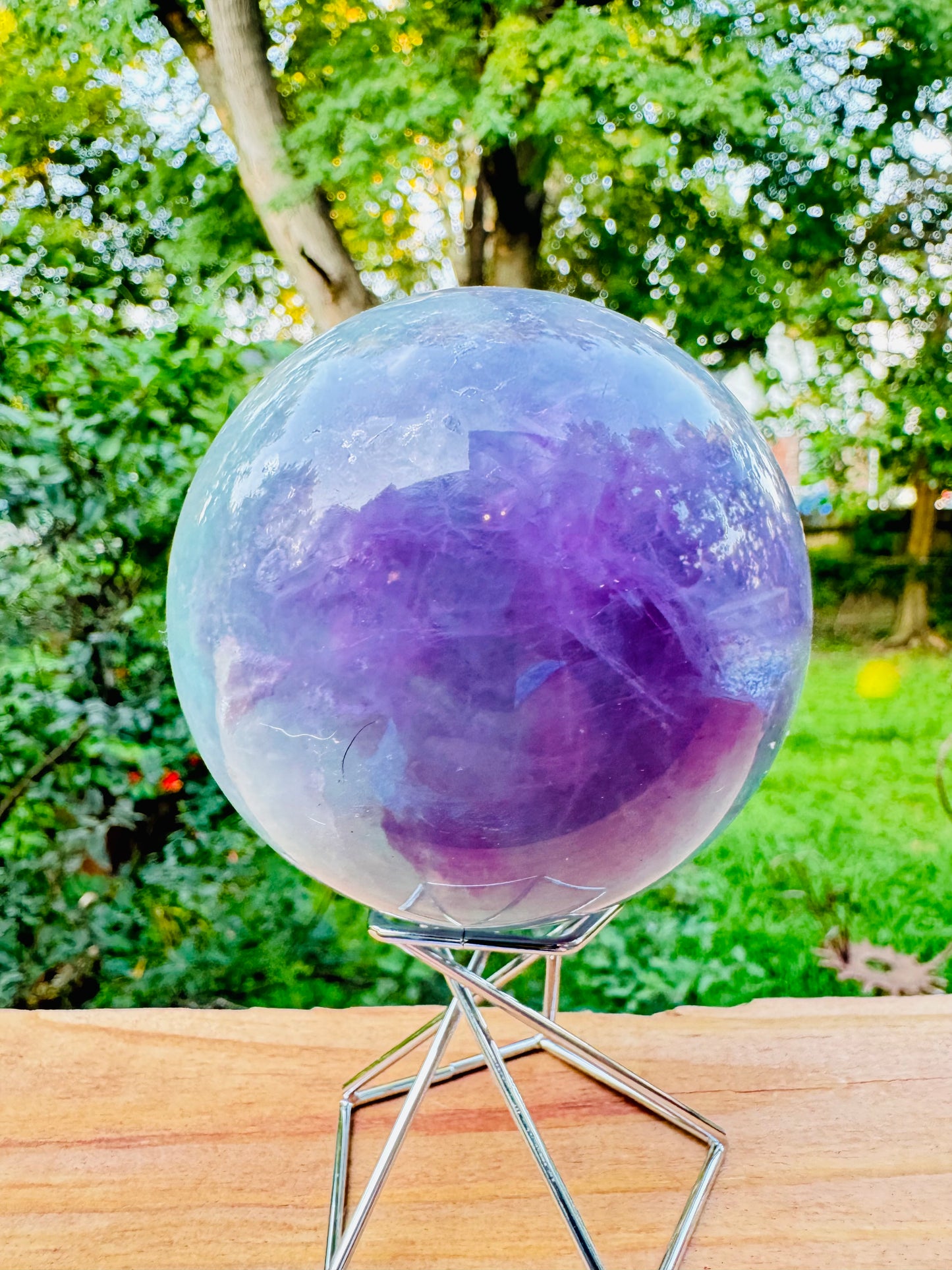 Natural Fluorite Sphere