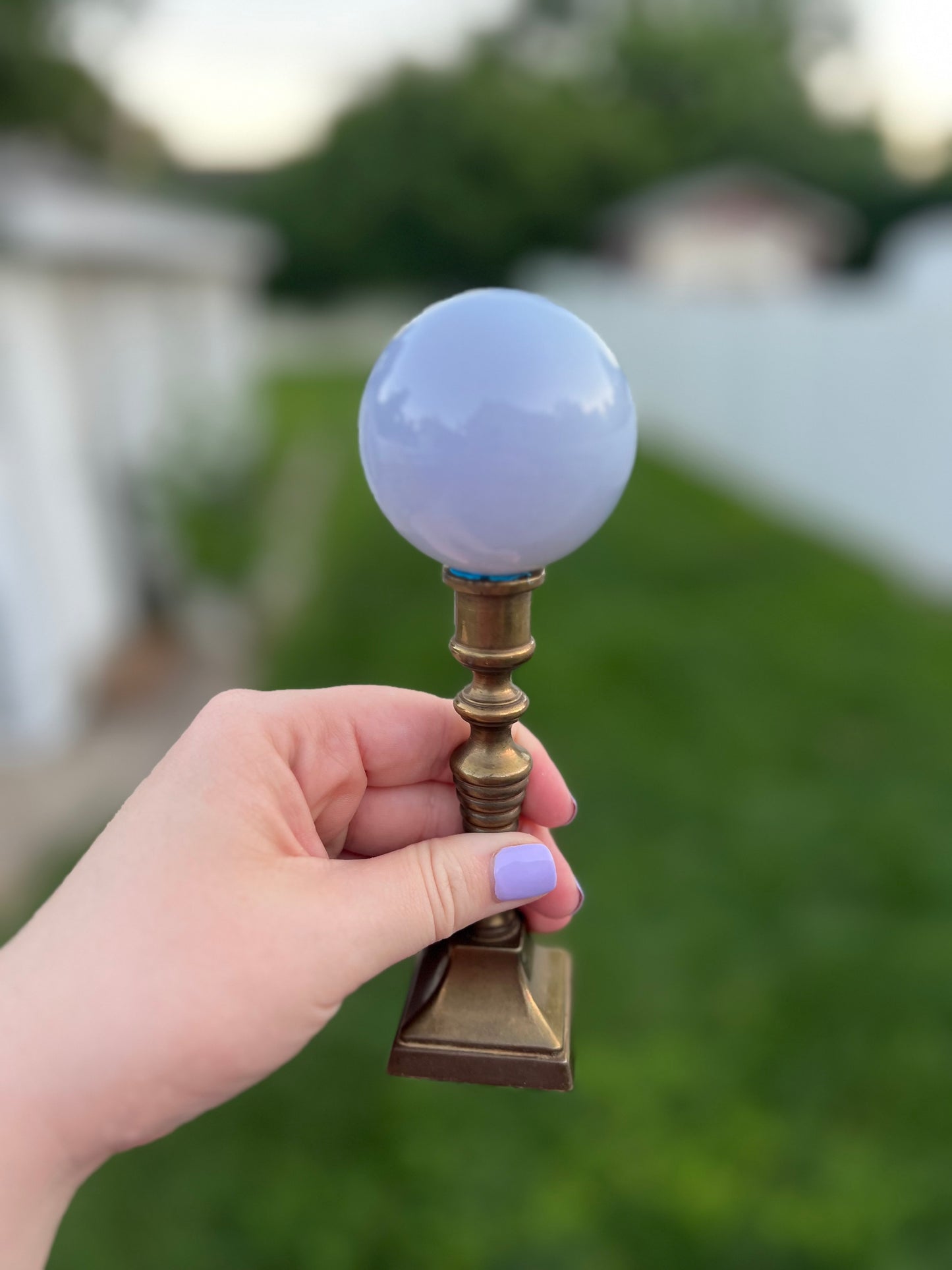 Blue Chalcedony Medium Sphere