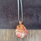 Handmade Rhodochrosite Spiral Sphere Pendant