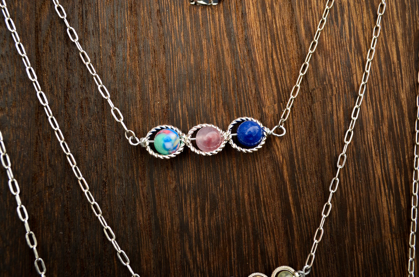 Three Crystal Pendant