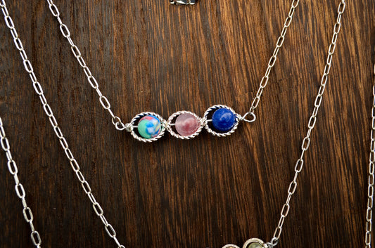 Three Crystal Pendant
