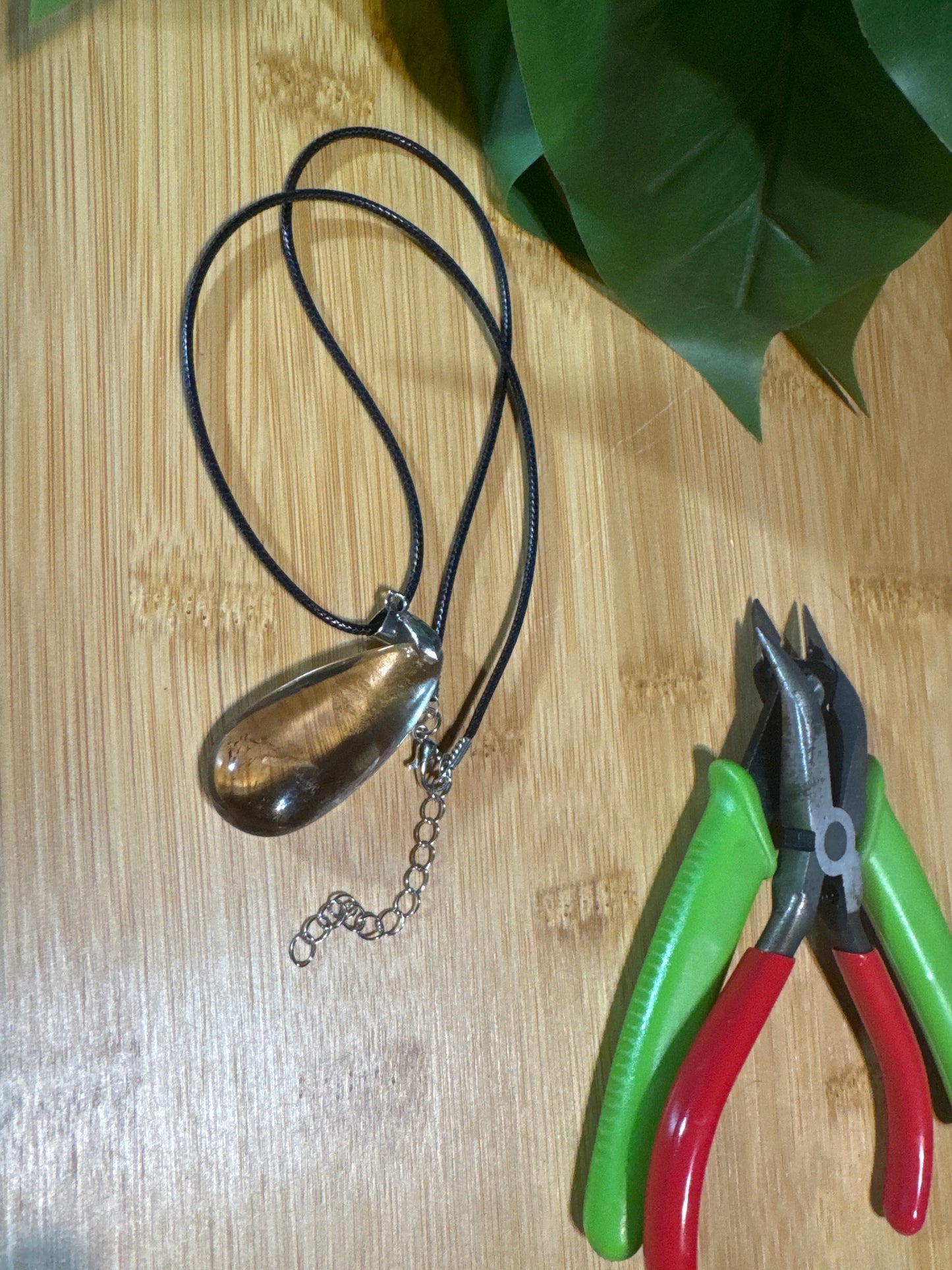 Smoky Quartz-Garden Quartz Pendant