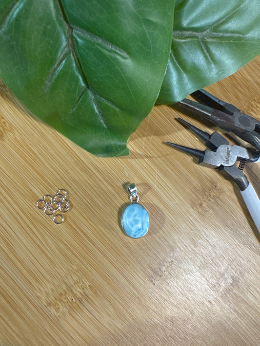 Natural Larimar Pendant