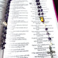 Handmade Natural Amethyst and Swarovski Pearl Sacred Heart Rosary